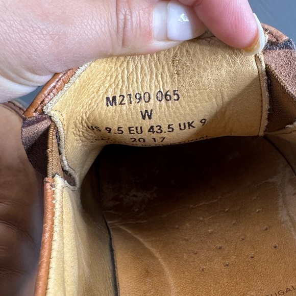 Samuel Hubbard Men’s Frequent Traveler Whisky Leather Slip-On Loafer Shoe - Picture 4 of 5